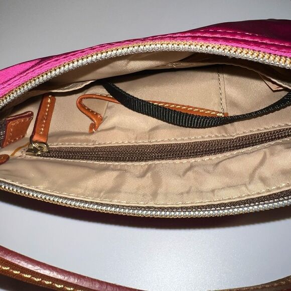 VINTAGE DOONEY & BOURKE DARK PINK Y2K PURSE / SHOULDER BAG - Picture 3 of 4